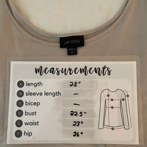 J Jill Wearever Tank Top 2X Beige Taupe Scoop Neck Stretch Soft Travel Lounge - Picture 11 of 11